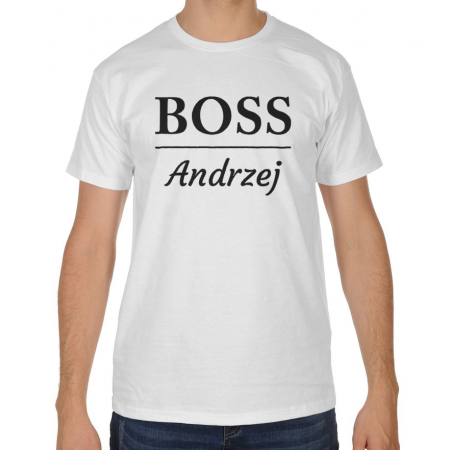 Zestaw koszulka męska + body Boss+ imię